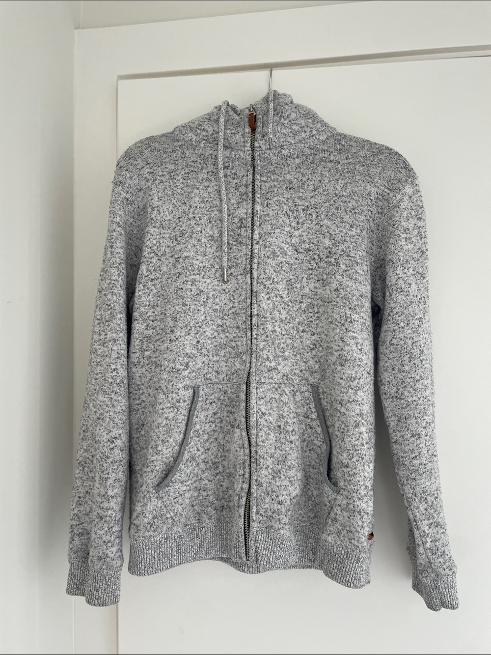Everyday Full-Zip Hooded Sweater - Light Gray